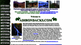 What Adirondacks.com website looked like in 2022 (1 year ago)