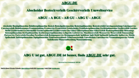 What Abgu.de website looked like in 2022 (1 year ago)