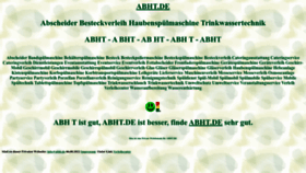 What Abht.de website looked like in 2022 (1 year ago)
