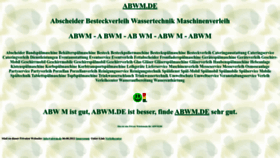 What Abwm.de website looked like in 2022 (1 year ago)