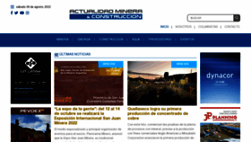 What Actualidadminera.com website looked like in 2022 (1 year ago)