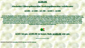 What Aghi.de website looked like in 2022 (1 year ago)