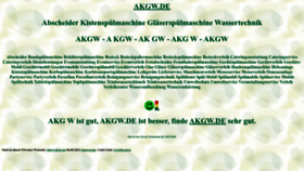 What Akgw.de website looked like in 2022 (1 year ago)