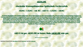 What Aksg.de website looked like in 2022 (1 year ago)