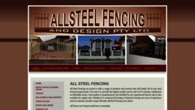 What Allsteelfencing.com.au website looked like in 2022 (1 year ago)