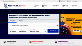What Americanhotels.co website looked like in 2022 (1 year ago)
