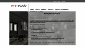 What Anistudio.pl website looked like in 2022 (1 year ago)