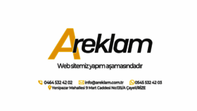 What Areklam.com.tr website looked like in 2022 (1 year ago)