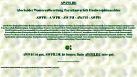 What Awph.de website looked like in 2022 (2 years ago)