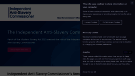 What Antislaverycommissioner.co.uk website looked like in 2022 (1 year ago)