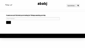 What Ababj.com website looked like in 2022 (1 year ago)