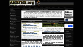 What Ahsfhs.org website looked like in 2022 (1 year ago)