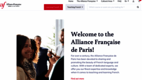 What Alliancefr.org website looked like in 2022 (1 year ago)