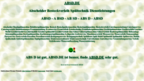 What Absd.de website looked like in 2022 (1 year ago)