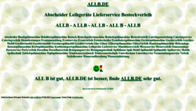 What Allb.de website looked like in 2022 (1 year ago)