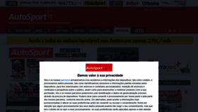 What Autosport.pt website looked like in 2022 (4 years ago)