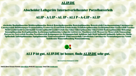 What Alip.de website looked like in 2022 (1 year ago)
