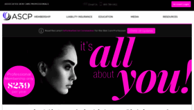 What Ascpskincare.com website looked like in 2022 (1 year ago)
