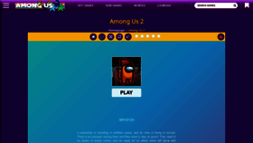 What Amongus2.io website looked like in 2022 (1 year ago)