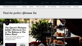 What Afternoontea.co.uk website looked like in 2022 (1 year ago)