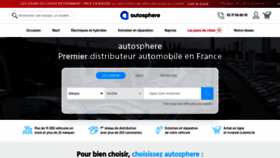What Autosphere.fr website looked like in 2022 (1 year ago)