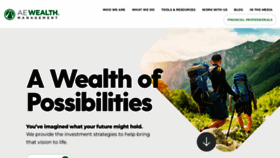What Aewealthmanagement.com website looked like in 2022 (1 year ago)