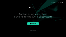 What Auctus.org website looked like in 2022 (1 year ago)