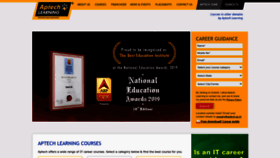 What Aptech-education.com website looked like in 2022 (1 year ago)