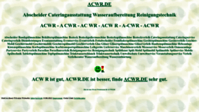 What Acwr.de website looked like in 2022 (1 year ago)