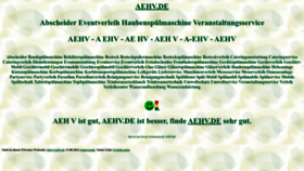 What Aehv.de website looked like in 2022 (1 year ago)