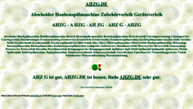 What Ahzg.de website looked like in 2022 (1 year ago)