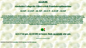 What Algf.de website looked like in 2022 (1 year ago)