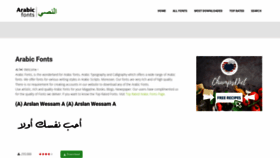 What Arabicfonts.net website looked like in 2022 (1 year ago)