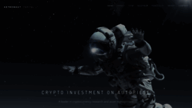 What Astronaut.capital website looked like in 2022 (1 year ago)