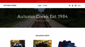 What Autumncreek.com website looked like in 2022 (1 year ago)