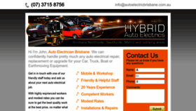 What Autoelectricbrisbane.com.au website looked like in 2022 (1 year ago)