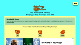 What Astrology-online.com website looked like in 2022 (1 year ago)