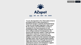What Azspot.net website looked like in 2022 (1 year ago)