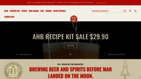 What Australianhomebrewing.com.au website looked like in 2022 (1 year ago)