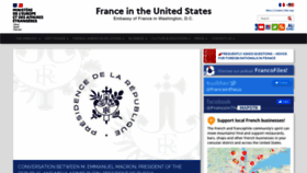 What Ambafrance-us.org website looked like in 2022 (1 year ago)