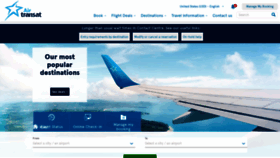 What Airtransat.com website looked like in 2022 (1 year ago)