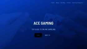 What Acegaming888.me website looked like in 2022 (1 year ago)
