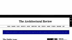 What Architectural-review.com website looked like in 2022 (1 year ago)