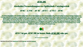 What Avsc.de website looked like in 2022 (1 year ago)