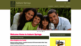 What Auburnspringshoa.com website looked like in 2022 (1 year ago)