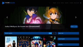 What Animension.to website looked like in 2022 (1 year ago)