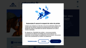 What Autoroutes.fr website looked like in 2022 (2 years ago)