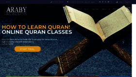What Arabyacademy.com website looked like in 2022 (3 years ago)