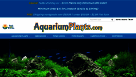 What Aquariumplants.com website looked like in 2022 (1 year ago)