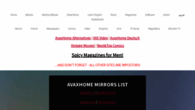 What Avaxhome-mirrors.pw website looked like in 2022 (1 year ago)